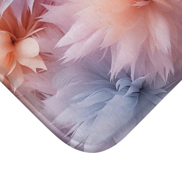 Pastel Palette Fantasy Feather Puffs - Bath Mat - Image 6