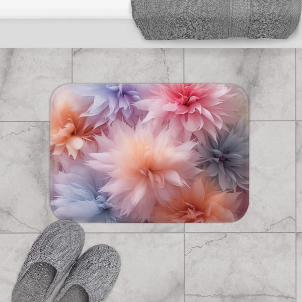 Pastel Palette Fantasy Feather Puffs - Bath Mat - Image 8