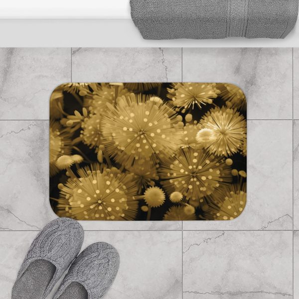 Fine and Dandy Motif in Sauterne Tone - Bath Mat - Image 8