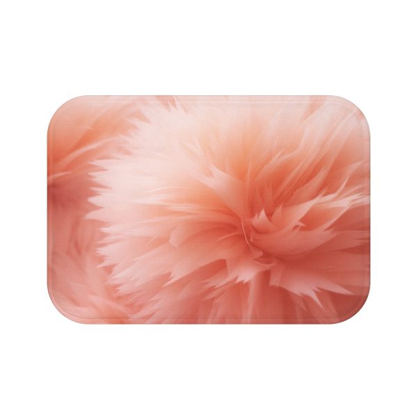 Lovely Fuzzy Buds in Peach 03 - Bath Mat - Image 5