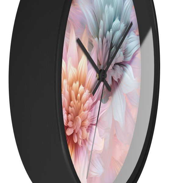 Pastel Fantasy Baroque Floral 03 - Wood Frame Wall Clock - Image 5