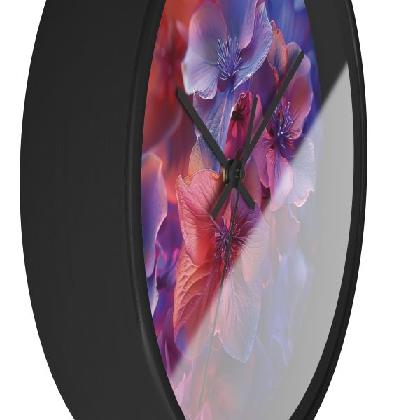 Bright Fantasy Floral 03 - Wood Frame Wall Clock - Image 5