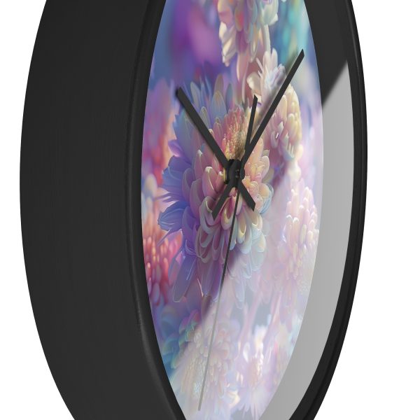 Floral Nebula 06 - Wood Frame Wall Clock - Image 2