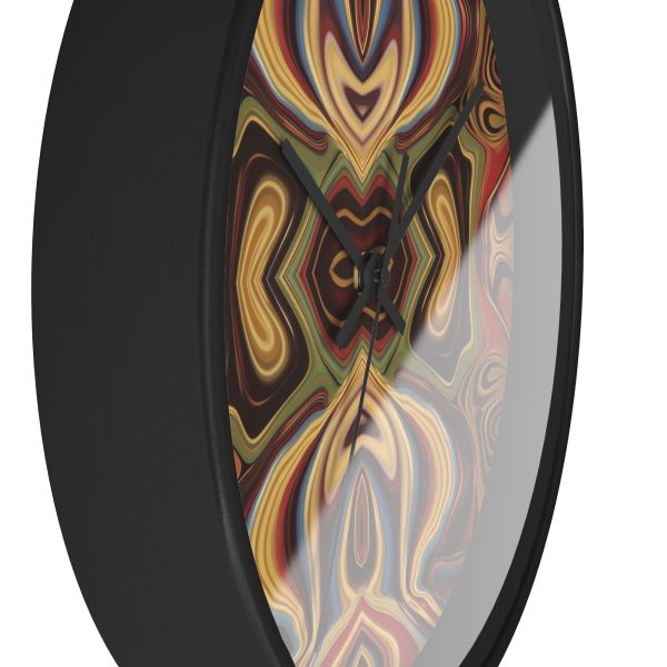 Lipnotic Kaleidoscope Background 04 - Wood Frame Wall Clock - Image 5