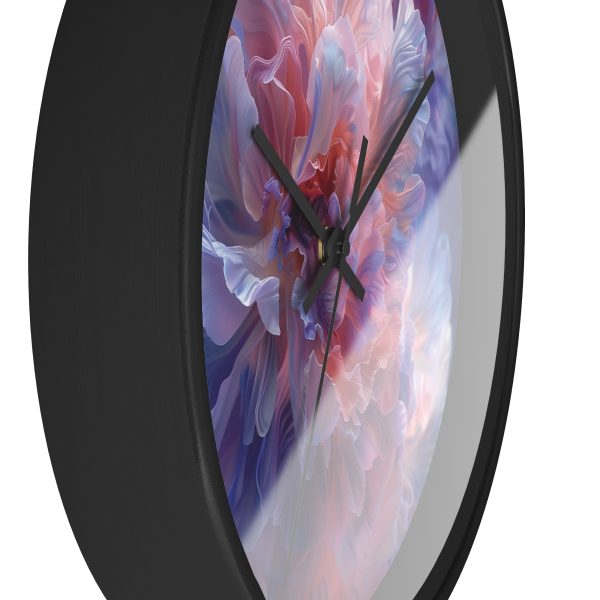 Floral Nebula 08 - Wood Frame Wall Clock - Image 5