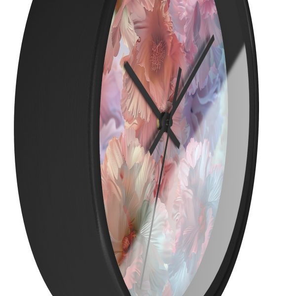 Floral Nebula 02 - Wood Frame Wall Clock - Image 5