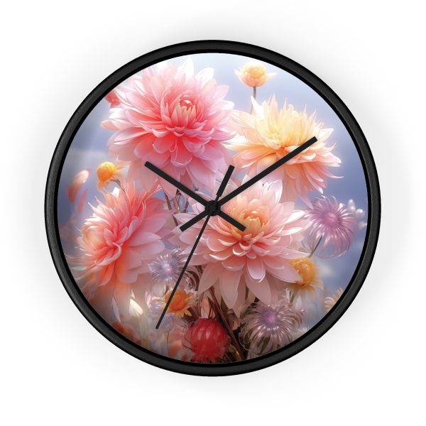 Rise and Shine Bouquet - Wood Frame Wall Clock - Image 4