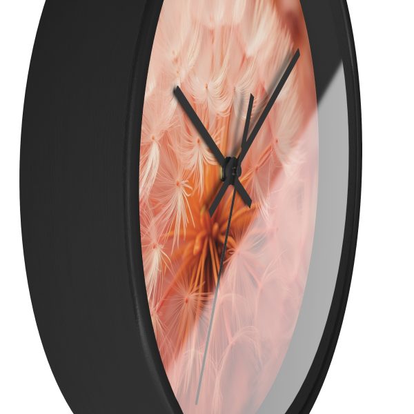 Lovely Fuzzy Fluff in Peach 01 - Wood Frame Wall Clock - Image 5