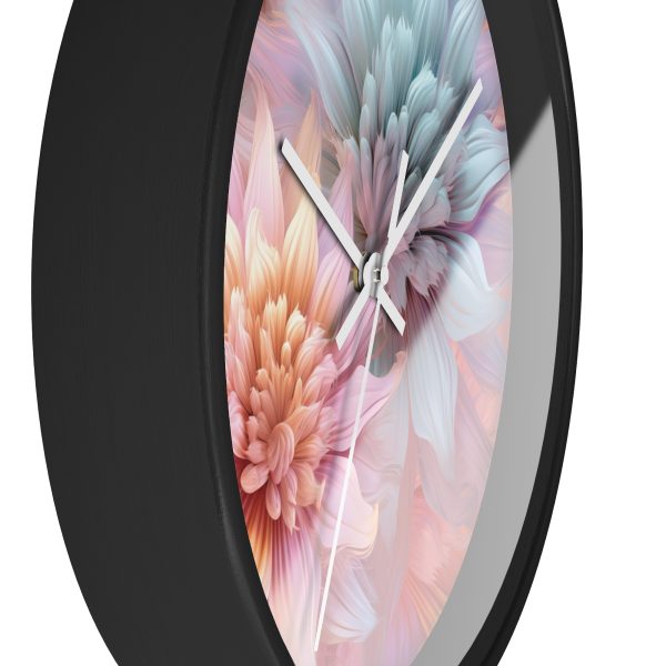 Pastel Fantasy Baroque Floral 03 - Wood Frame Wall Clock - Image 8