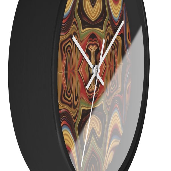 Lipnotic Kaleidoscope Background 02 - Wood Frame Wall Clock - Image 5