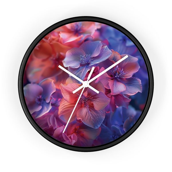 Bright Fantasy Floral 03 - Wood Frame Wall Clock - Image 7