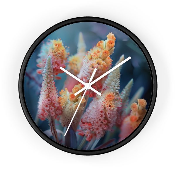 Bright Fantasy Floral 06 - Wood Frame Wall Clock - Image 7