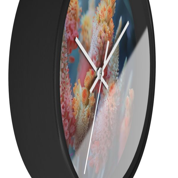 Bright Fantasy Floral 06 - Wood Frame Wall Clock - Image 8