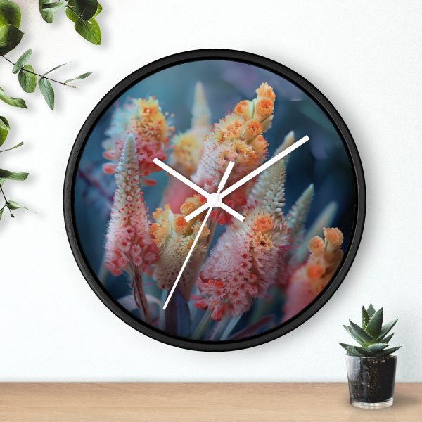 Bright Fantasy Floral 06 - Wood Frame Wall Clock - Image 9