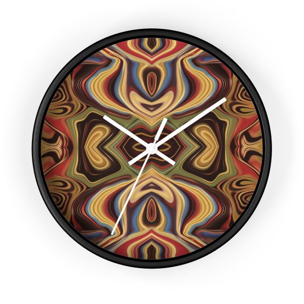 Lipnotic Kaleidoscope Background 04 - Wood Frame Wall Clock - Image 7