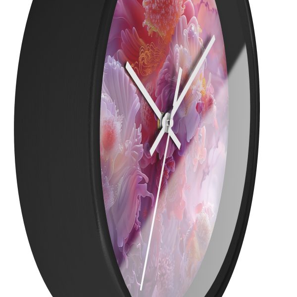 Floral Nebula 05 - Wood Frame Wall Clock - Image 8