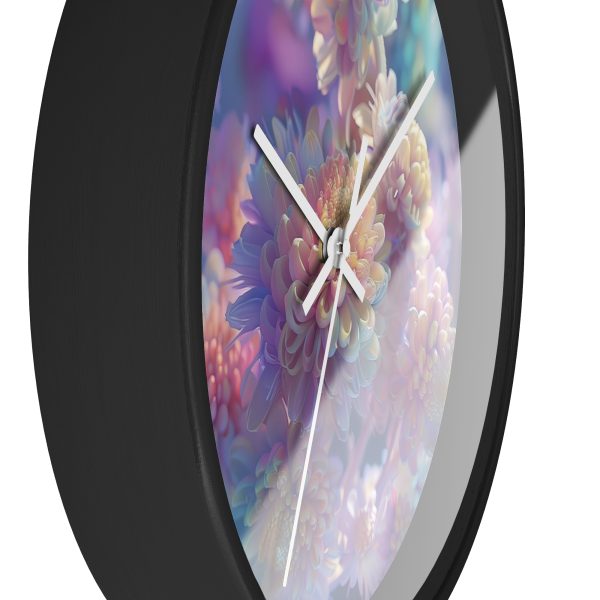 Floral Nebula 06 - Wood Frame Wall Clock - Image 5