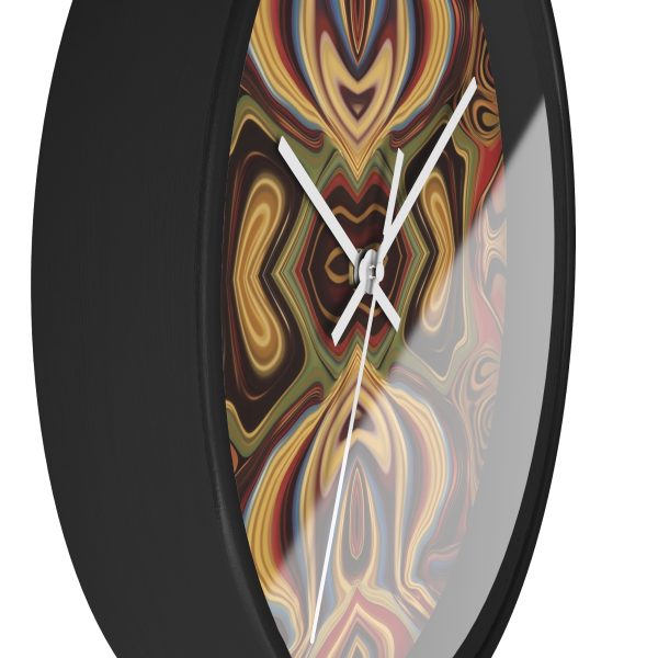 Lipnotic Kaleidoscope Background 04 - Wood Frame Wall Clock - Image 8