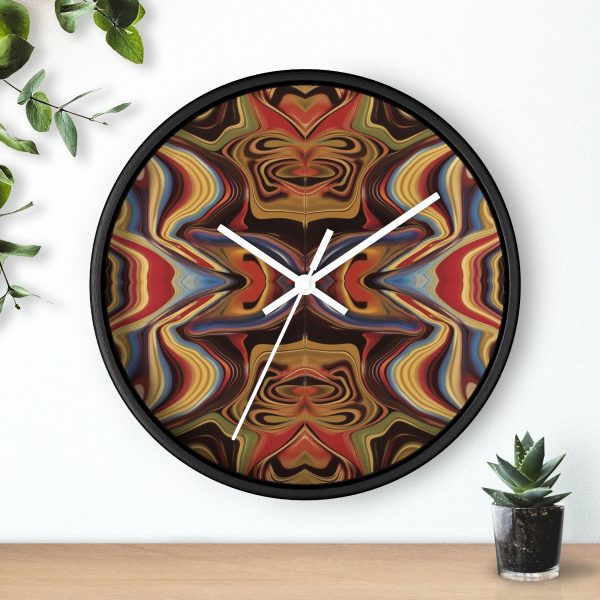 Lipnotic Kaleidoscope Background 01 - Wood Frame Wall Clock - Image 6