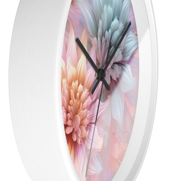 Pastel Fantasy Baroque Floral 03 - Wood Frame Wall Clock - Image 11