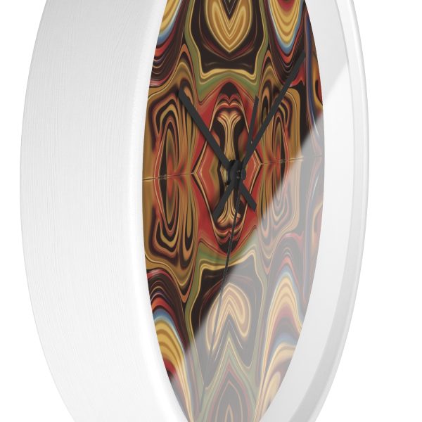 Lipnotic Kaleidoscope Background 02 - Wood Frame Wall Clock - Image 8