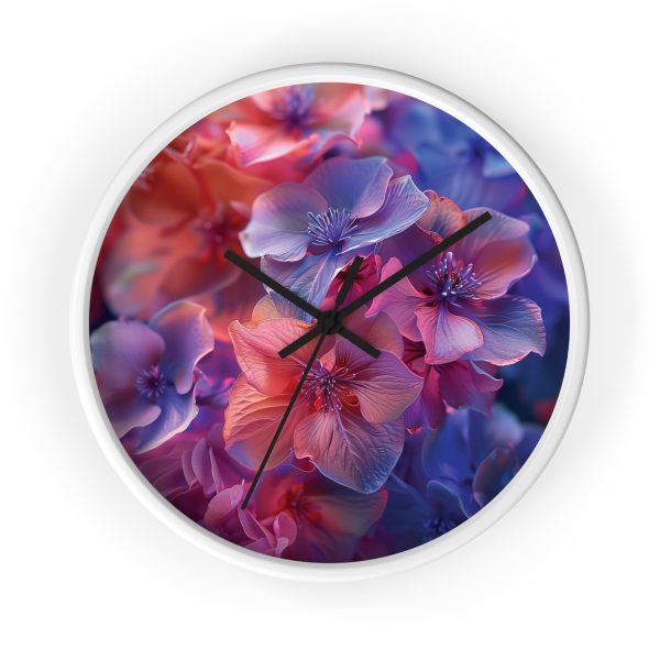 Bright Fantasy Floral 03 - Wood Frame Wall Clock - Image 10