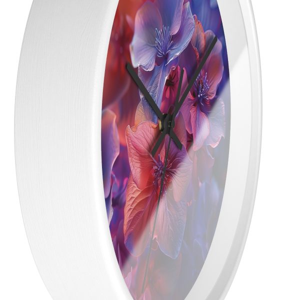 Bright Fantasy Floral 03 - Wood Frame Wall Clock - Image 11