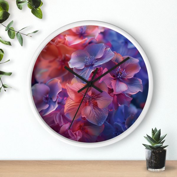 Bright Fantasy Floral 03 - Wood Frame Wall Clock - Image 12