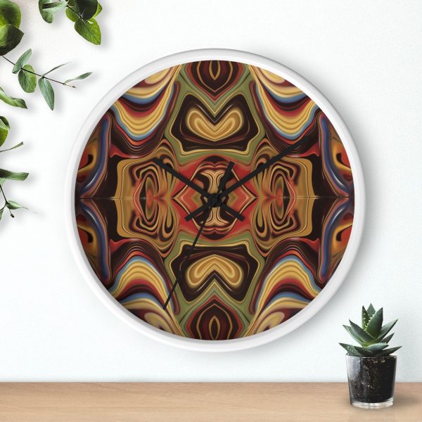 Lipnotic Kaleidoscope Background 02 - Wood Frame Wall Clock - Image 9