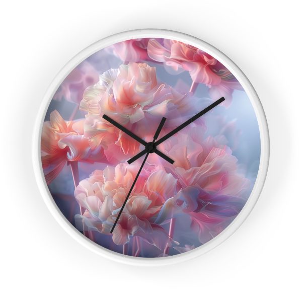 Floral Nebula 03 - Wood Frame Wall Clock - Image 10