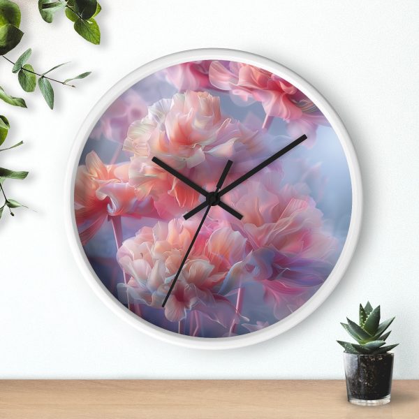 Floral Nebula 03 - Wood Frame Wall Clock - Image 12