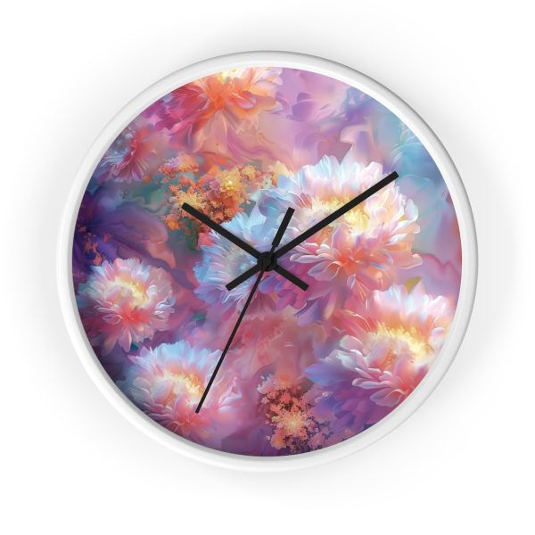 Floral Nebula 04 - Wood Frame Wall Clock - Image 10