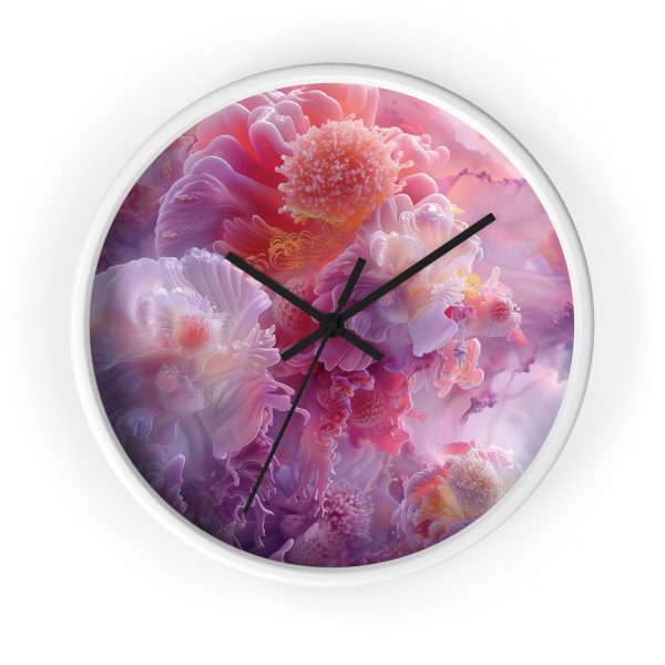 Floral Nebula 05 - Wood Frame Wall Clock - Image 10