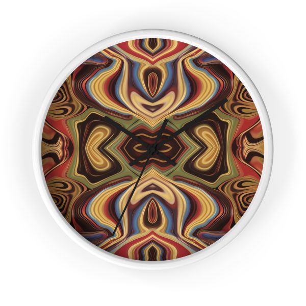 Lipnotic Kaleidoscope Background 04 - Wood Frame Wall Clock - Image 10