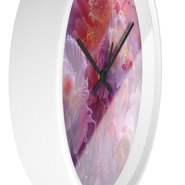 Floral Nebula 05 - Wood Frame Wall Clock - Image 11