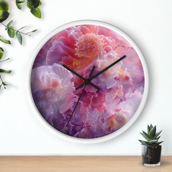 Floral Nebula 05 - Wood Frame Wall Clock - Image 12