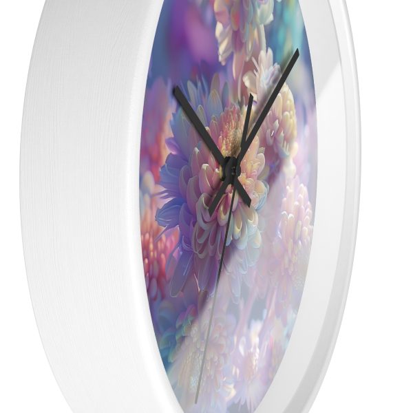 Floral Nebula 06 - Wood Frame Wall Clock - Image 8