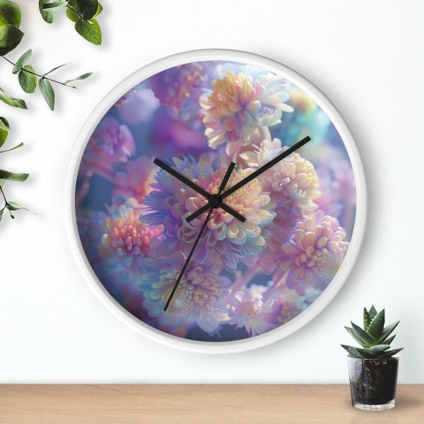 Floral Nebula 06 - Wood Frame Wall Clock - Image 9