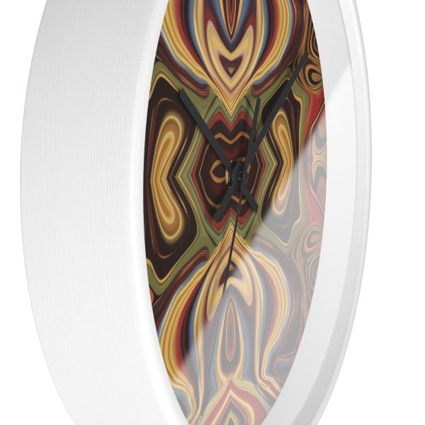 Lipnotic Kaleidoscope Background 04 - Wood Frame Wall Clock - Image 11