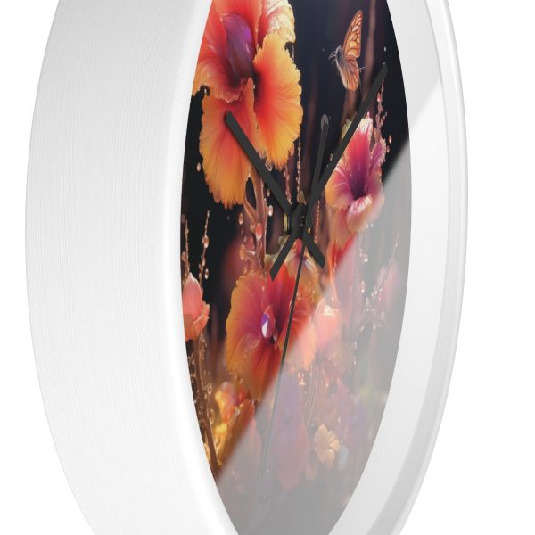 Bright Fantasy Floral 01 - Wood Frame Wall Clock - Image 11