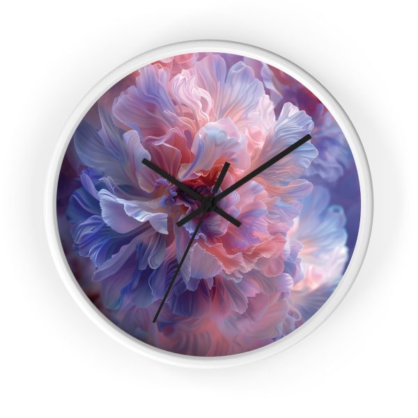 Floral Nebula 08 - Wood Frame Wall Clock - Image 10