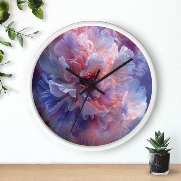 Floral Nebula 08 - Wood Frame Wall Clock - Image 12