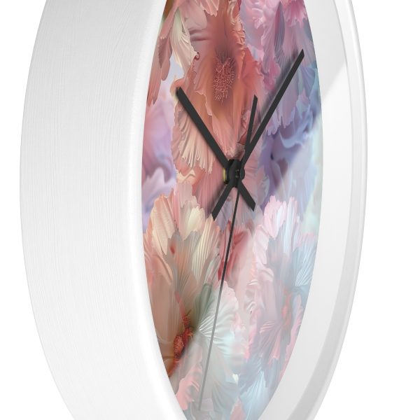 Floral Nebula 02 - Wood Frame Wall Clock - Image 11