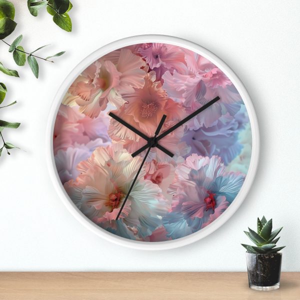 Floral Nebula 02 - Wood Frame Wall Clock - Image 12