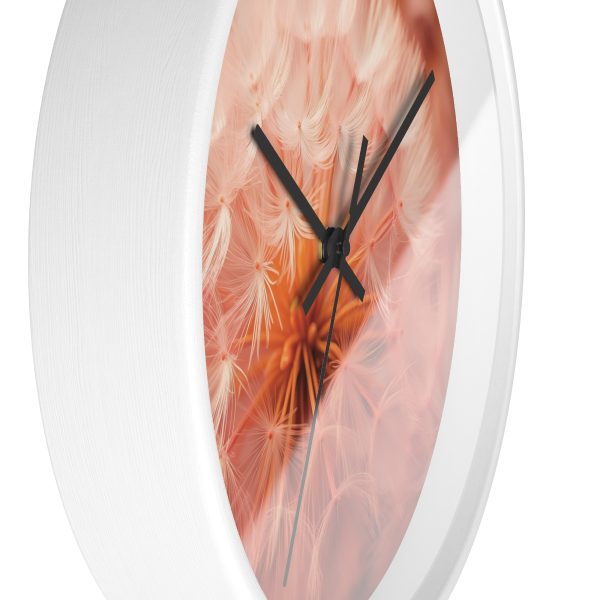 Lovely Fuzzy Fluff in Peach 01 - Wood Frame Wall Clock - Image 11