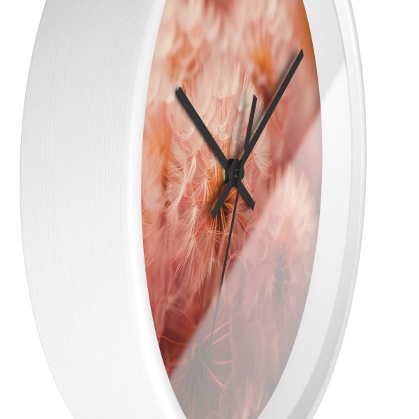 Lovely Fuzzy Fluff in Peach 02 - Wood Frame Wall Clock - Image 11