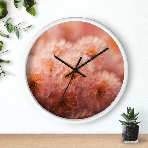 Lovely Fuzzy Fluff in Peach 02 - Wood Frame Wall Clock - Image 12