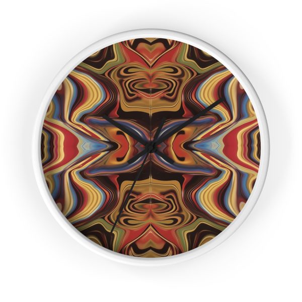 Lipnotic Kaleidoscope Background 01 - Wood Frame Wall Clock - Image 7