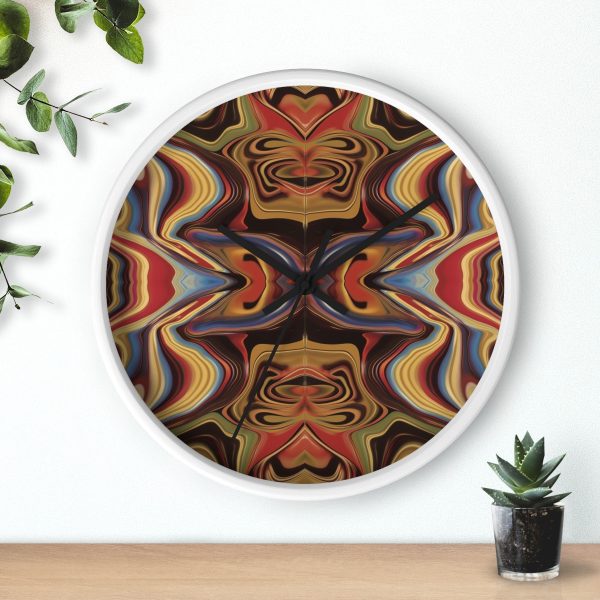 Lipnotic Kaleidoscope Background 01 - Wood Frame Wall Clock - Image 9