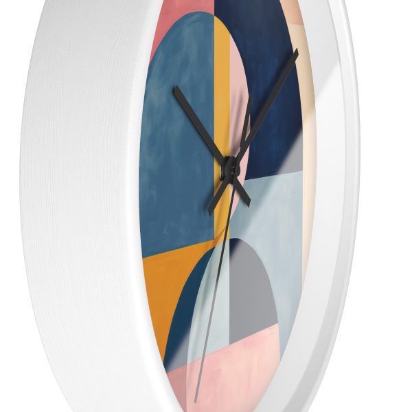 Soft Geometric Windows - Wood Frame Wall Clock - Image 11